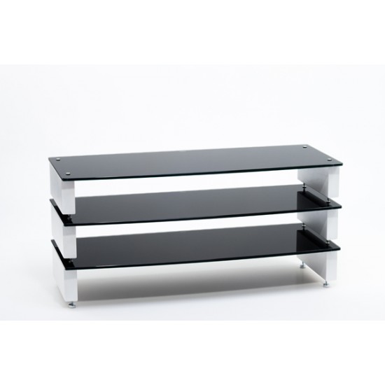 Milan glass deals tv stand